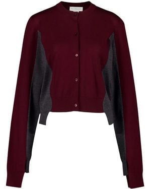 Stella McCartney カラーブロック カーディガン - レッド