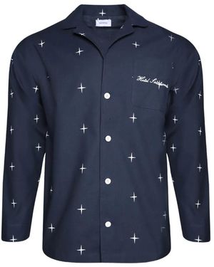 SAINTWOODS Star-Pattern Pyjama Top - Blue