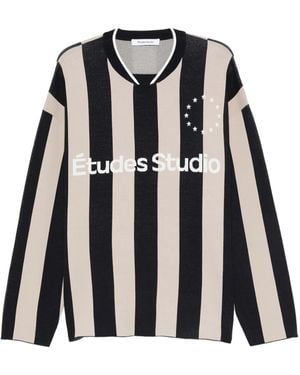 Etudes Studio Pull À Rayures - Noir