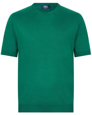 Fedeli T-Shirt À Col Rond - Green