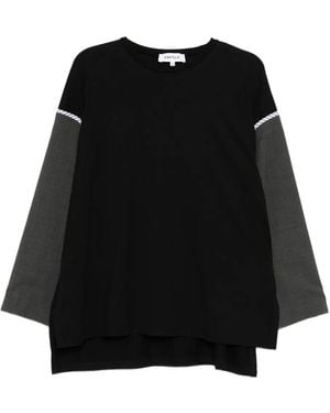 Enfold Haut À Écusson À Logo - Noir