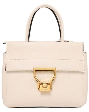 Coccinelle D-Ring Tote Bag - Natural