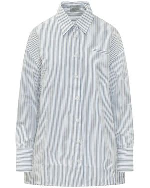 BALOSSA Vega Stripe-Pattern Shirt - Gray