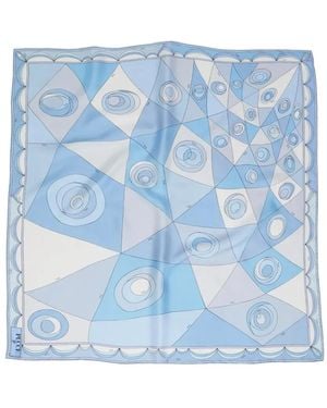 PUCCI Fular Con Estampado Occhi - Azul