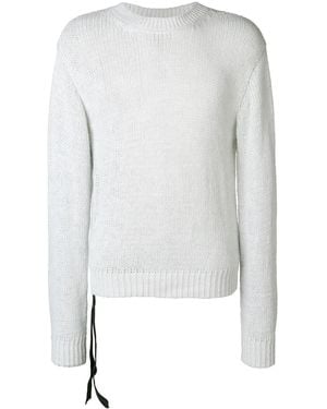 Unravel Project Longsleeved Loose Fitted Sweatshirt - White