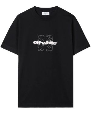 Off-White c/o Virgil Abloh Flock Arrow Tシャツ - ブラック