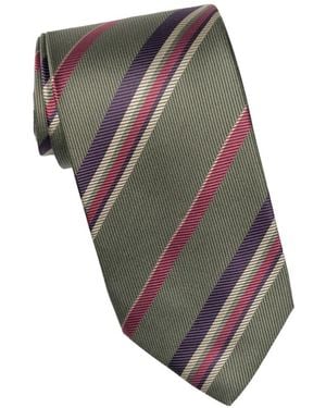 Elizabetta Lugano Silk Jacquard Tie - Gray