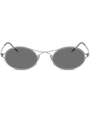 Giorgio Armani Oval-Frame Sunglasses - Metallic