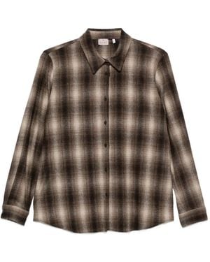 Emme Chemise À Carreaux - Brown