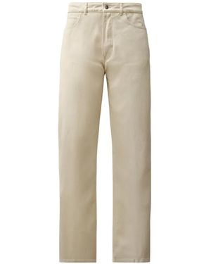 C.P. Company Bull Denim No Side Seams Trousers - Natural