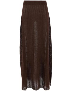 Malo High Waist Rok - Bruin