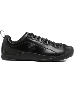 Keen Jasper Lace-Up Flat Trainers - Black