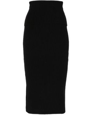 IRO Christy Ribbed Midi Skirt - Black