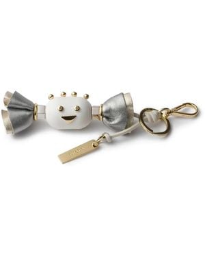 Prada リボンチャーム キーホルダー - ホワイト