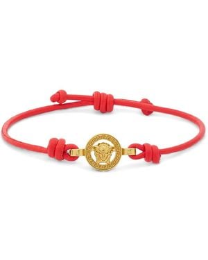 Versace Medusa '95 Leather Bracelet - Red
