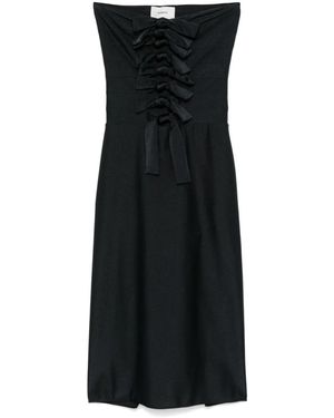 Coperni Knot-Detail Jersey Dress - Black