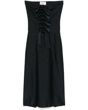 Coperni Knot-Detail Jersey Dress - Black
