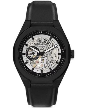 ARMANI EXCHANGE Sync 44Mm Skeleton Watch - Black