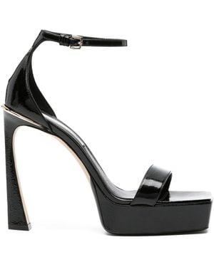 Victoria Beckham Square-Toe 130Mm Platform Sandals - Black