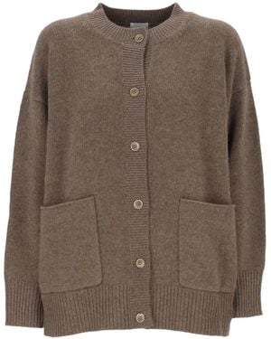 Madeleine Thompson Wool Blend Cardigan - Brown