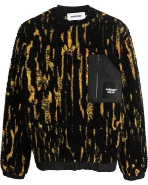 Ambush ジャカード スウェットシャツ - ブラック