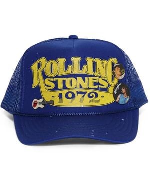MadeWorn Rolling Stones Mesh-Panel Cap - Blue