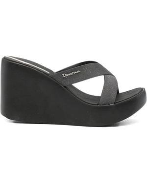 Ipanema High Fashion Ii Sandalen Mit Glitter-Optik - Schwarz