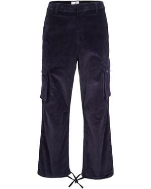 Arte' Corduroy Pocket Pants - Blue