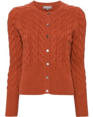 N.Peal Cashmere Myla Cardigan - Orange
