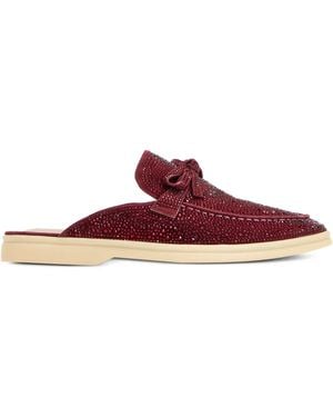 Nicoli Jezelinda Loafers Verfraaid Met Strik - Rood