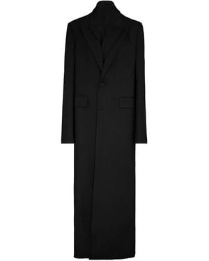 Jean Paul Gaultier Abrigo largo con botones - Negro