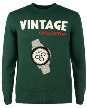 MC2 Saint Barth Intarsia-Knit Sweater - Green