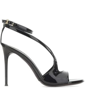 Sergio Levantesi Rebel6 Crossed-Strap Sandals - Black