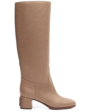 Casadei Nuova Mun C-Chain Boots - Brown