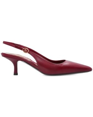 Burberry 60Mm Leather Court Shoes - Pink