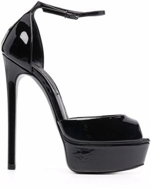 Casadei Flora Stiletto Sandals - Black