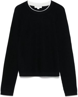 Vince Pull À Bords Contrastants - Noir