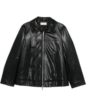 Sportmax Leather Jacket - Black