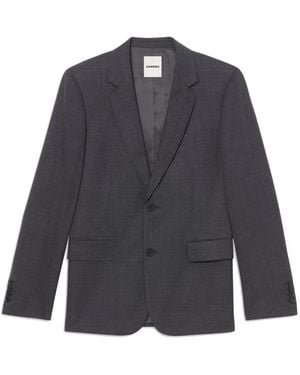 Sandro Wool Suit Jacket - Black