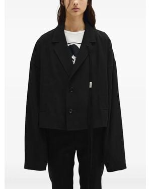 Ann Demeulemeester Ceres Cropped Jacket - Black