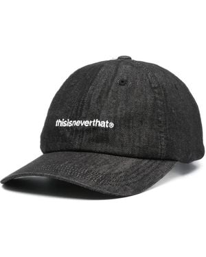 thisisneverthat Cappello Da Baseball Denim Con Logo A T - Nero