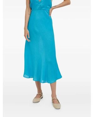 Herskind Textured Midi Skirt - Blue