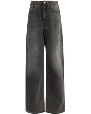MM6 by Maison Martin Margiela Jeans A Gamba Ampia - Grigio