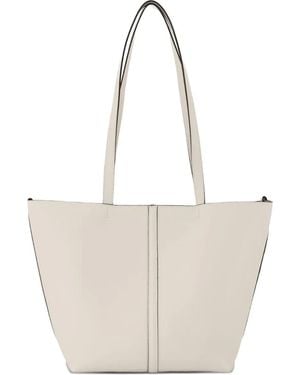 Vanessa Bruno Small Daily Calfskin Tote Bag - White