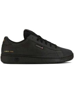 K-swiss Lace-Up Leather Trainers - Black