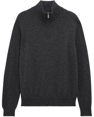 Pringle of Scotland Quarter-Zip Cashmere Jumper - Black