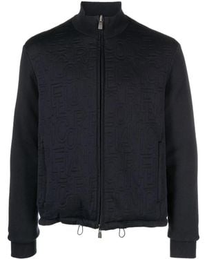 Corneliani Logo Bomber Jacket - Black