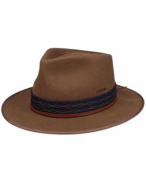 Stetson Wool Felt Fedora Hat - Brown
