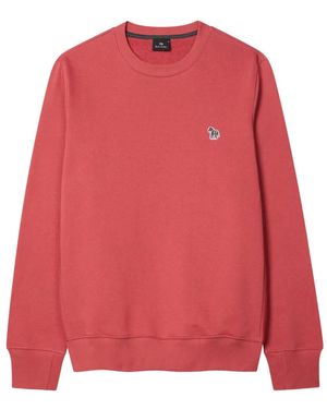 Paul Smith Zebra-Detail Sweatshirt - Red
