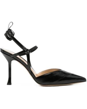 Fendi Pointed-Toe Slingback Pumps - Black